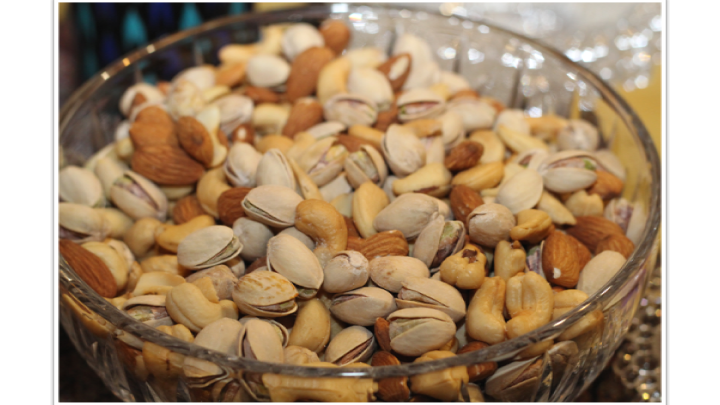 peanuts, cashews, almonds, walnuts, hazelnuts, pistachios